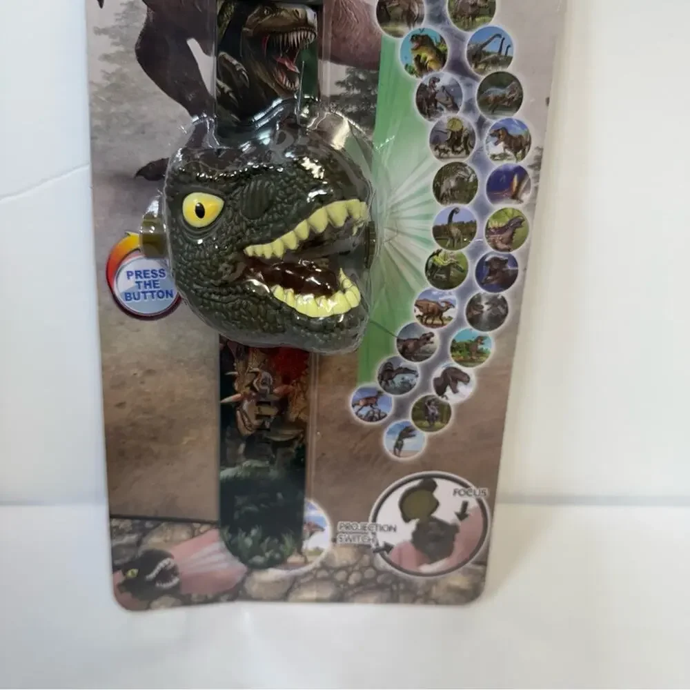 Dinosaur Projector Watch Flashlight Toy 24 Images Kids Educational Gift NWT